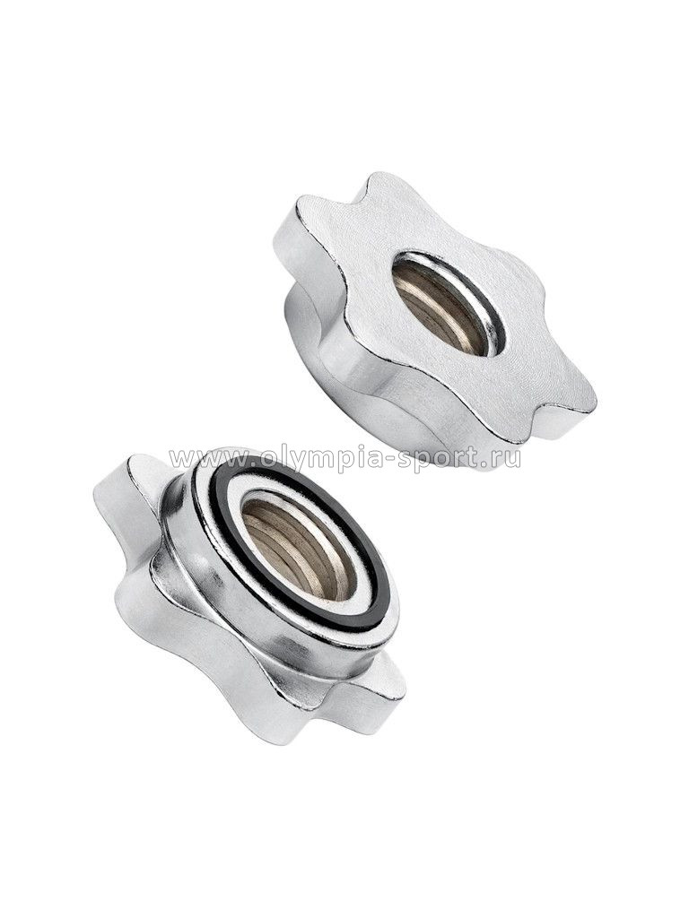 Замки для грифа STARFIT BB-108 d=26 мм, металлические, хромир., 2 шт